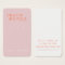 Pastel Pink Earrings Jewelry Display Card