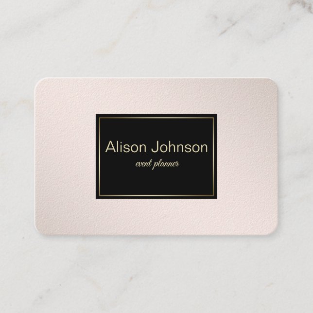 Pastel Pink Elegant Gradient texture. Business Card (Front)