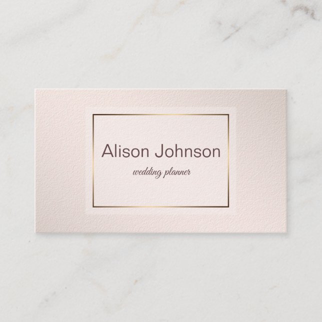 Pastel Pink Elegant Gradient texture. Business Card (Front)