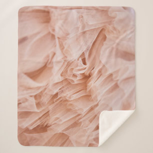 Pastel Pink Fabric: Elegant Textures. Sherpa Blanket