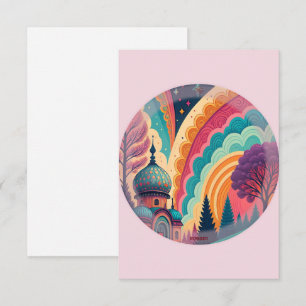 Pastel Pink Fairytale Thank You Card – Customize