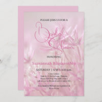 Pastel Pink Floral Background Bridal Shower