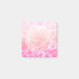 Pastel Pink Floral Ombre Post-it Notes