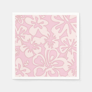 Pastel Pink Flower Art Napkin