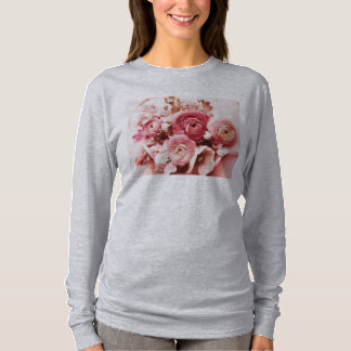 pastel pink flowers Bella hoodie T-Shirt