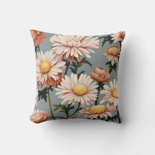Pastel Pink Flowers Cushion