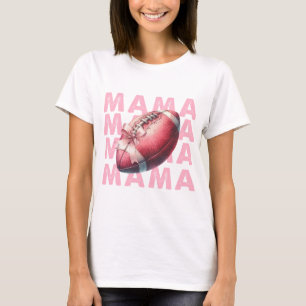 PASTEL PINK FOOTBALL MAMA T-Shirt