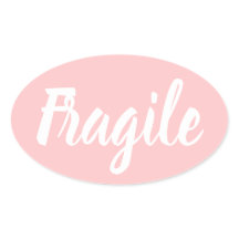 Pastel pink fragile trendy modern business