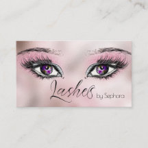 Pastel Pink Glitter Lashes Extension Artist