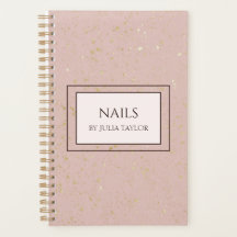 Pastel Pink Glitter Nail Salon Manicurist