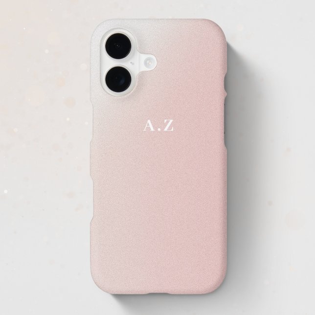 Pastel Pink Gradient Custom Initial Monogram (Creator Uploaded)