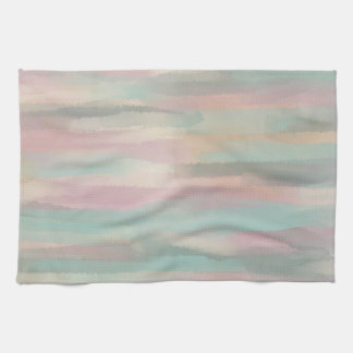 Pastel Pink & Green Aesthetic- Morocco Hills Range Tea Towel