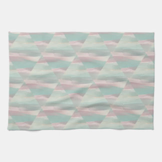 Pastel Pink & Green Aesthetic- Morocco Hills Range Tea Towel