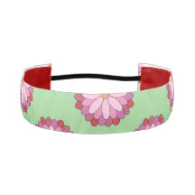 Pastel Pink Green Asian Medallion Floral 