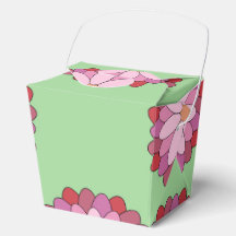 Pastel Pink Green Asian Medallion Floral