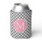 Pastel Pink & Grey Polka Dots with Custom Monogram