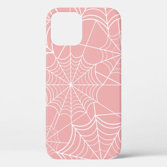 pastel pink halloween spider web Case-Mate iPhone case (Back)