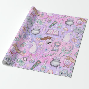 Pastel Pink Halloween  Wrapping Paper