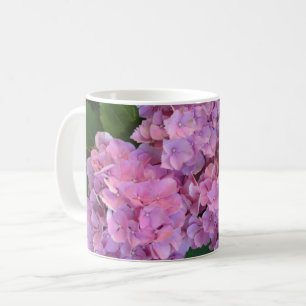 Pastel pink Hortensia hydrangea flowers Coffee Mug