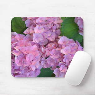Pastel pink Hortensia hydrangea flowers Mouse Mat