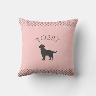 Pastel Pink Labrador Retriever Matching Bed Cushion