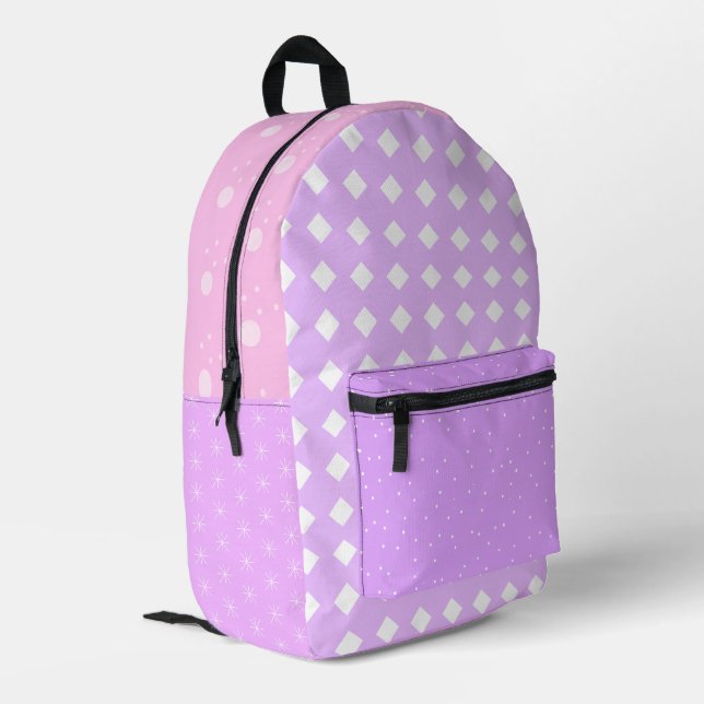 Pastel pink lavender aesthetic Backpack (Back Corner Left)
