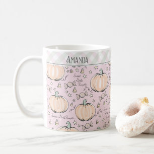 Pastel Pink Little Pumpkin Kids Mug