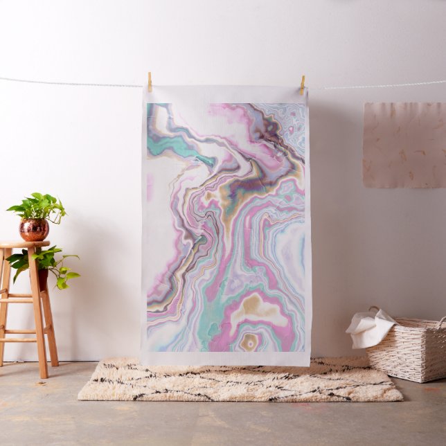 Pastel Pink Marble Serenity Fabric (In Situ)