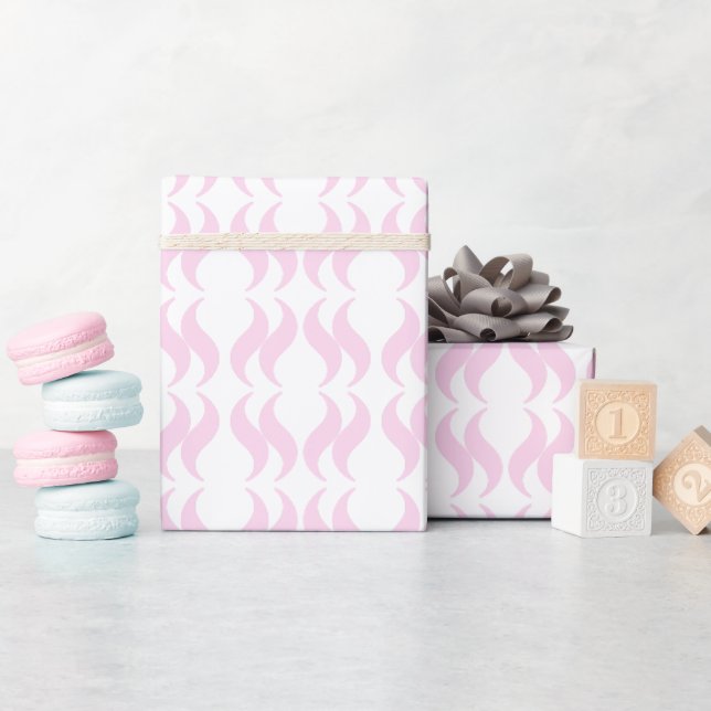 Pastel Pink Minimal Simple Clean Wrapping Paper (Baby Shower)
