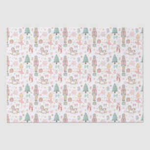 Pastel Pink Nutcracker Christmas Ballet Decoupage Tissue Paper
