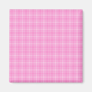 Pastel Pink Plaid Magnet