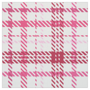pastel pink plaid pattern red print fabric