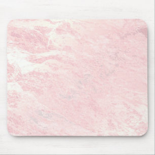 Pastel Pink Rose Gold Stone Blush Marble Mouse Mat