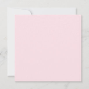 Pastel Pink Rose Solid Colour Card