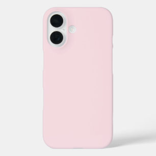 Pastel Pink Rose Solid Colour iPhone 16 Case