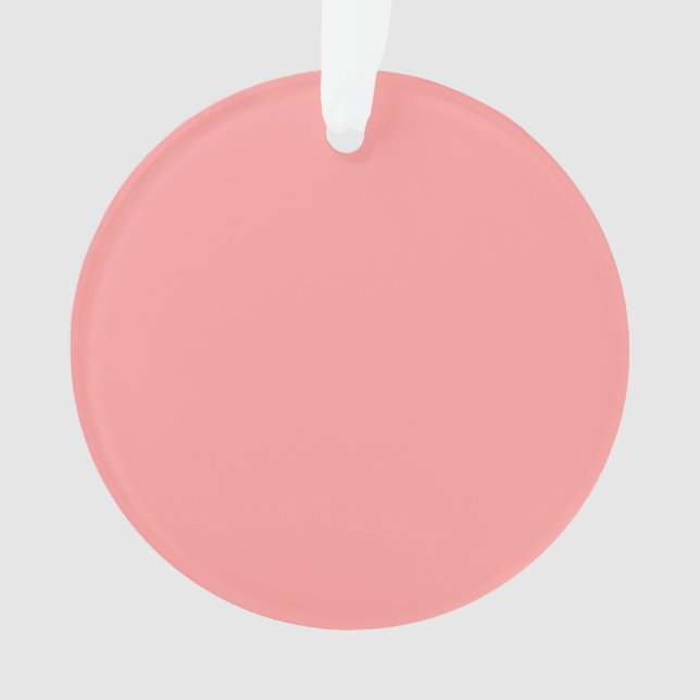 Pastel Pink Salmon Ornament (Front)