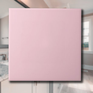 Pastel Pink Solid Colour   Classic   Elegant Tile