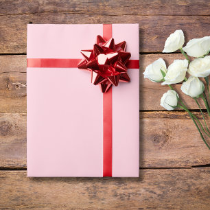 Pastel Pink Solid Colour   Classic   Elegant Wrapping Paper