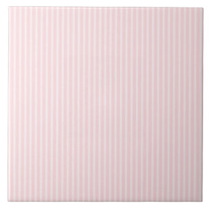Pastel Pink Stripes. Tile