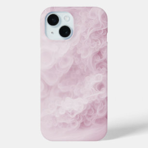 Pastel Pink Swirl Abstract iPhone 15 Case