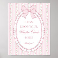 Pastel Pink Vintage Fancy Floral Share a Recipe