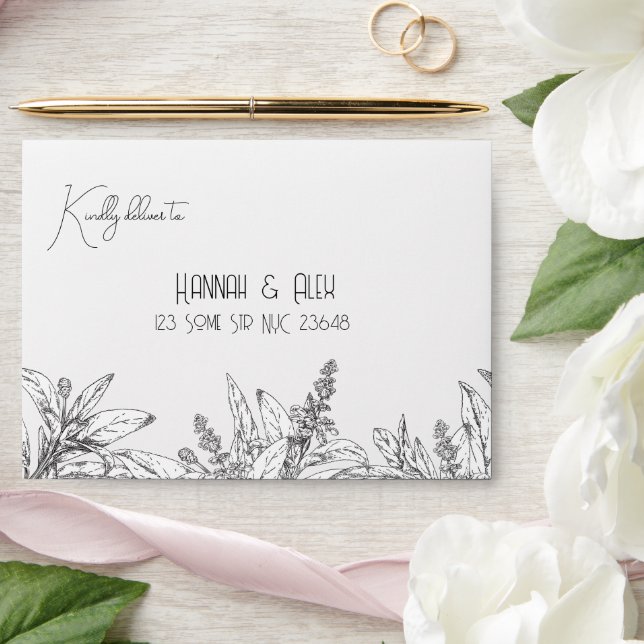 Pastel Pink Wedding Envelope (Wedding)