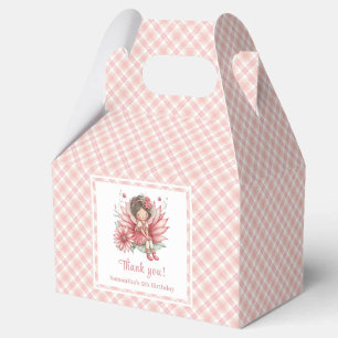 Pastel Pink Whimsical Fairy Floral Girl Favour Box