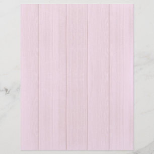 Pastel Pink Wood Scrapbook Paper