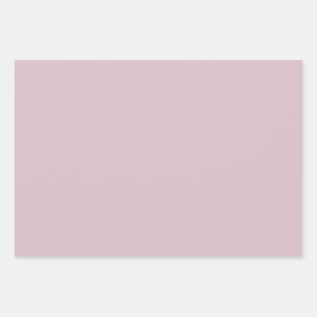  Pastel Pink  Wrapping Paper Sheet (Front)