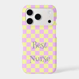 Pastel Pink & Yellow Chequered Pattern