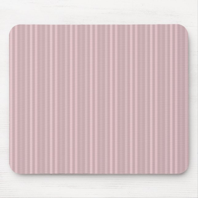 Pastel Pinks Vertical Stripes Mouse Mat (Front)