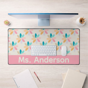 Pastel Pinwheel Personalised Desk Mat