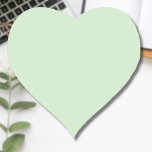 Pastel Pistachio Solid Colour | Classic | Elegant Heart Sticker<br><div class="desc">Pastel Pistachio Solid Colour | Classic | Elegant | Trendy | Stylish | Gift</div>