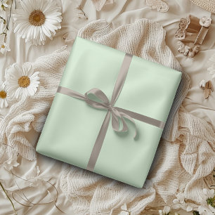 Pastel Pistachio Solid Colour   Classic   Elegant Wrapping Paper